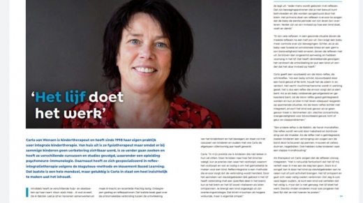 artikel adoptiemagazine Het lijf doet het werk met Carla van Wensen